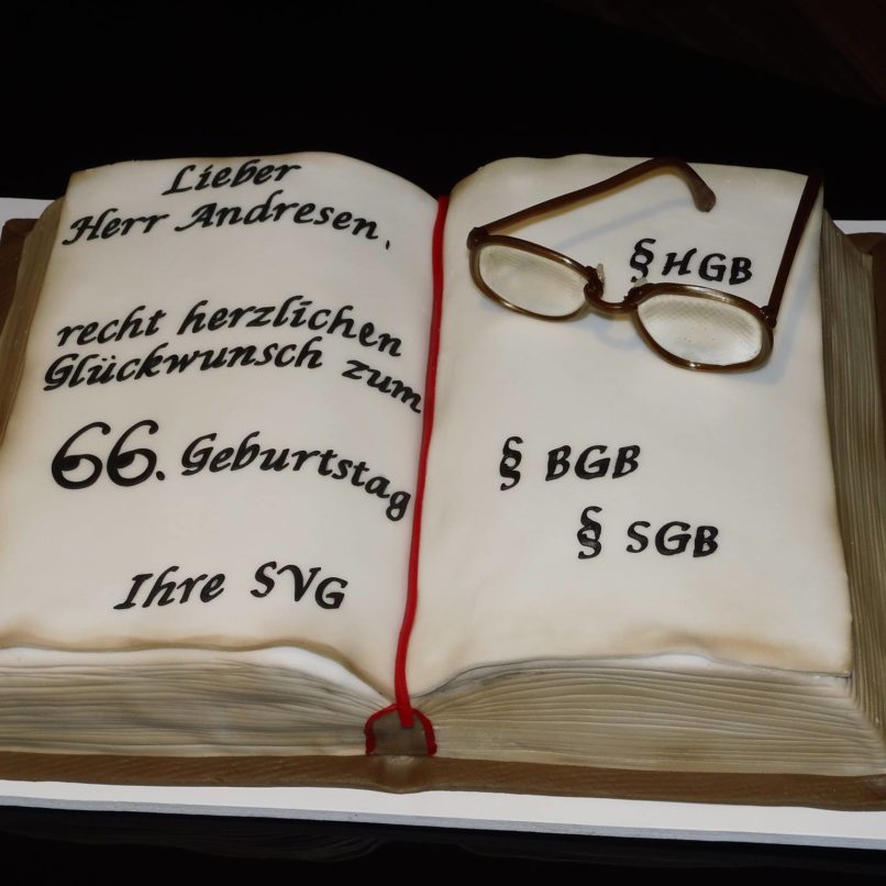 Geburtstagstorte für einen Kollegen