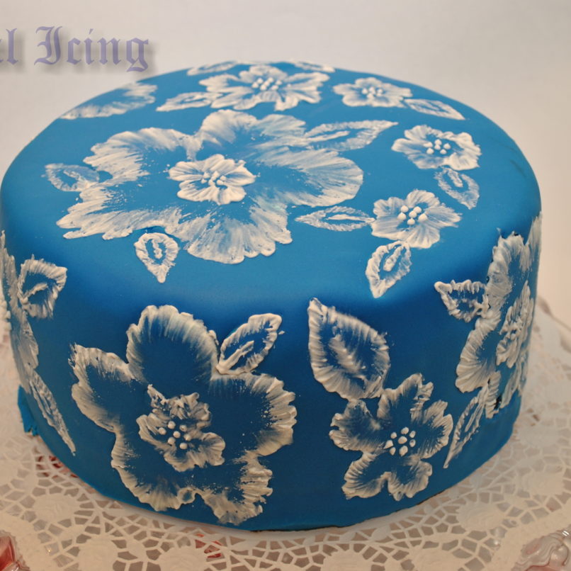 Royal Icing Pinsel-Stickerei