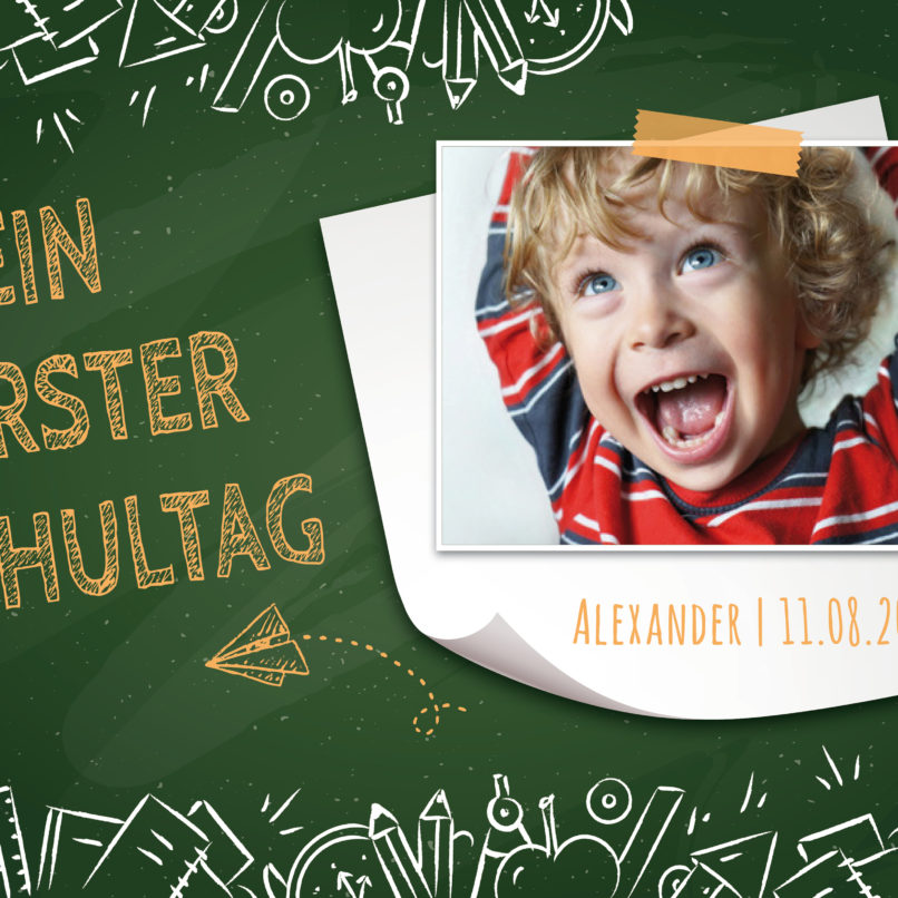 Tortenaufleger zur Einschulung