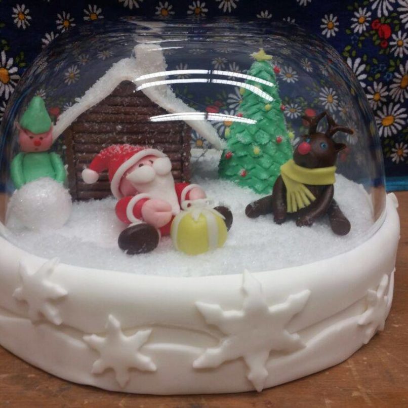 Super kreativ und völlig anders – Schneekugel-Torte