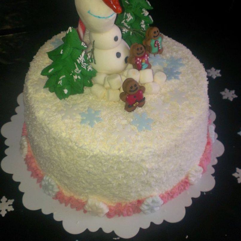 Weihnachtliche Olaf-Torte