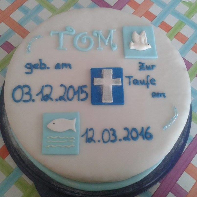 Tauftorte für Tom
