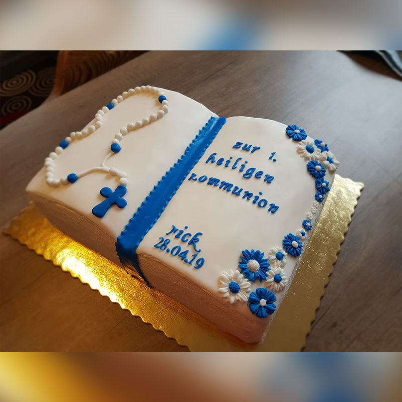 Christliche Motivtorte zur Kommunion