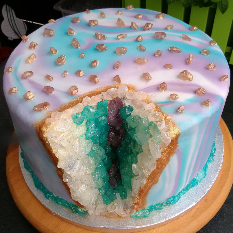 Funkelnde Geoden Torte