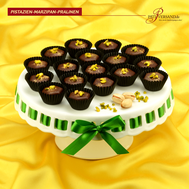 Raffinierte Pistazien-Marzipan-Pralinen