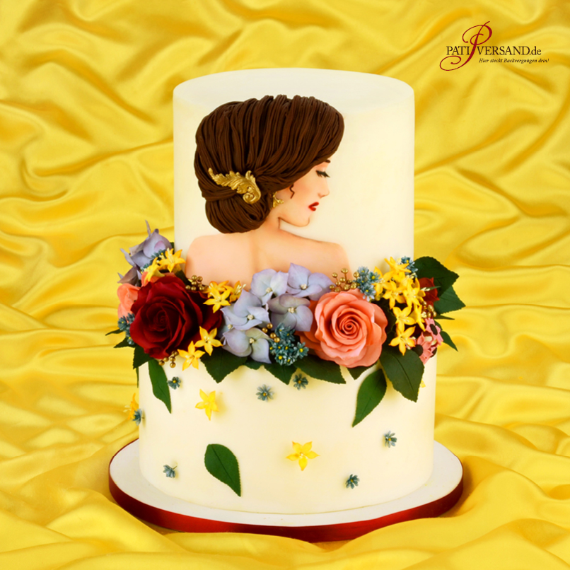 Florale Torte mit Stil