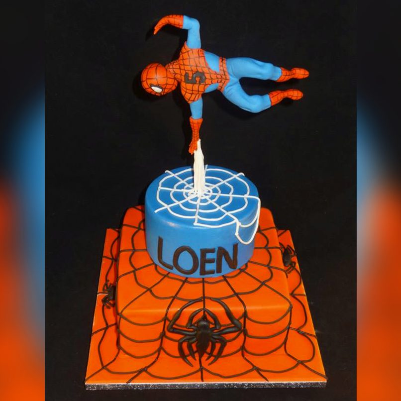 Heldenhafte Spider-Man-Torte