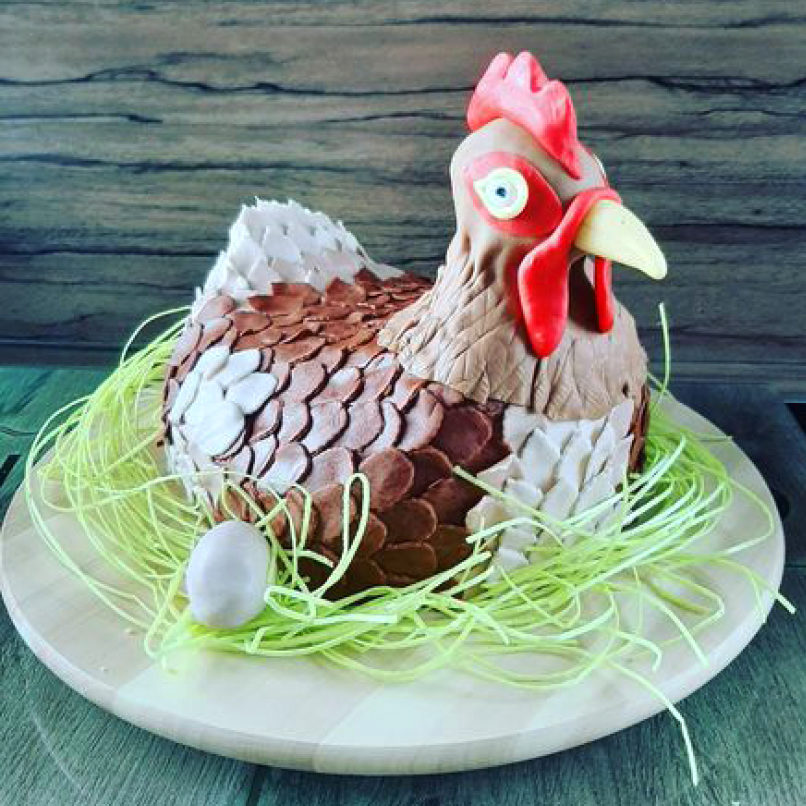 3D Chicken Cake