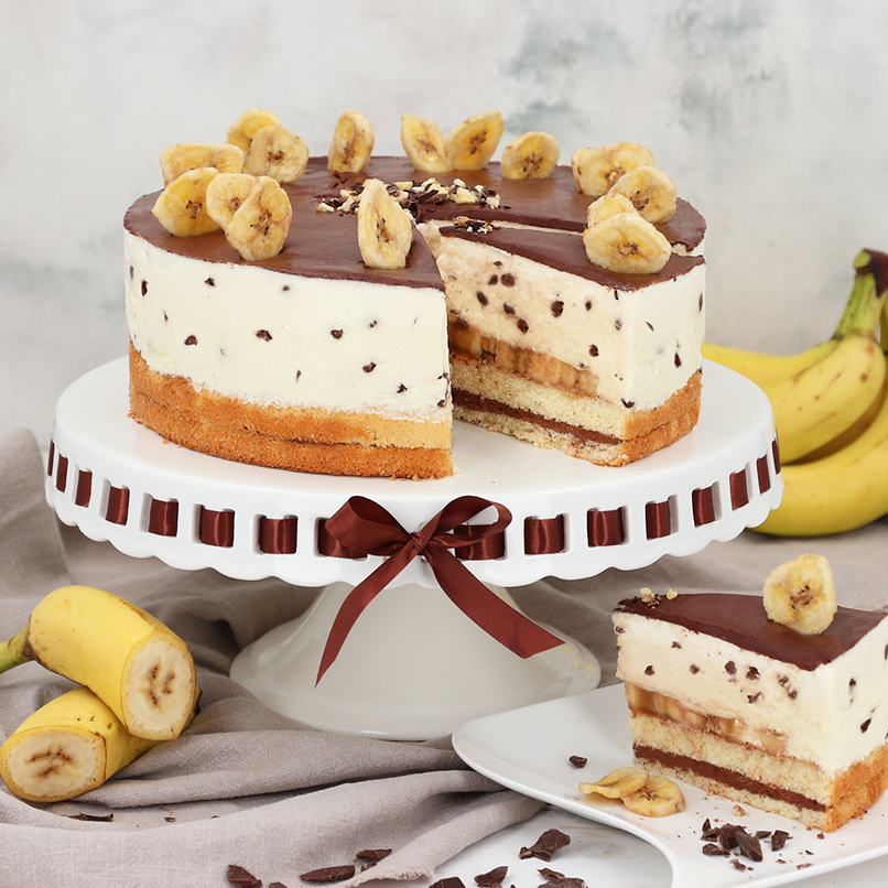Eisklassiker Banana-Split als Tortenhit