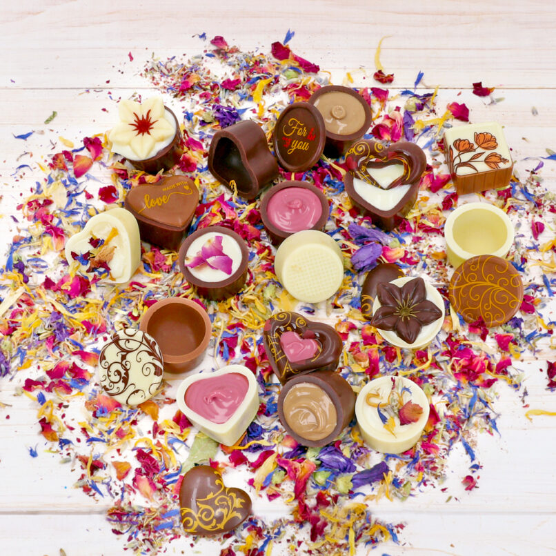 Dekorative Schokoladenaufleger