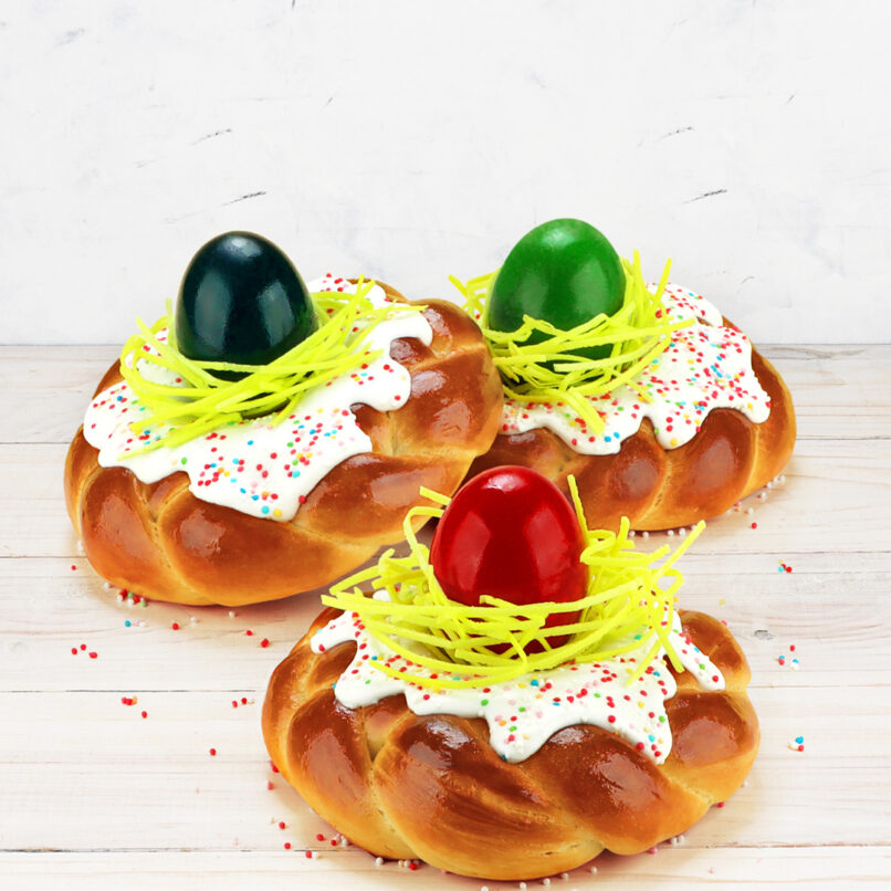 Fluffige Osterkränze