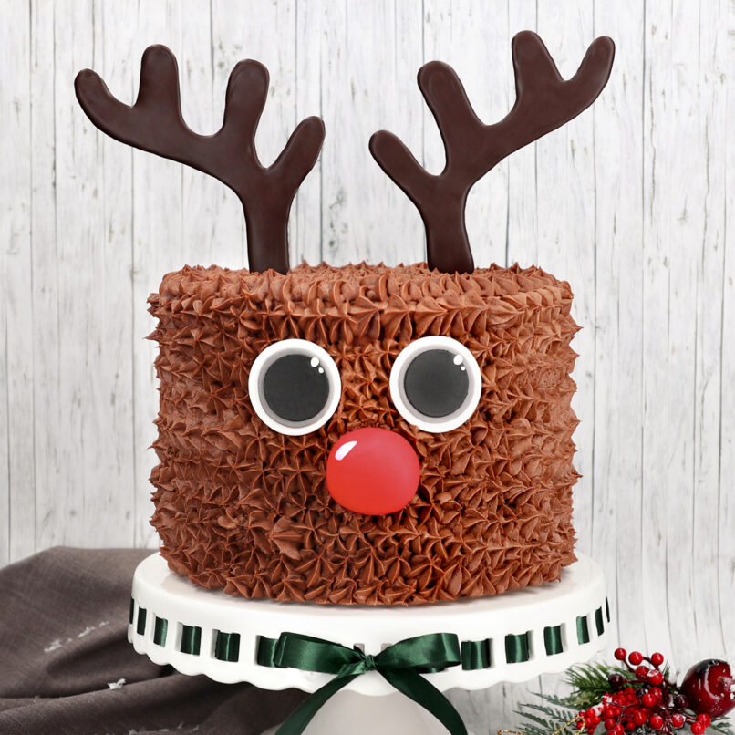 Zauberhafte Rentier-Torte