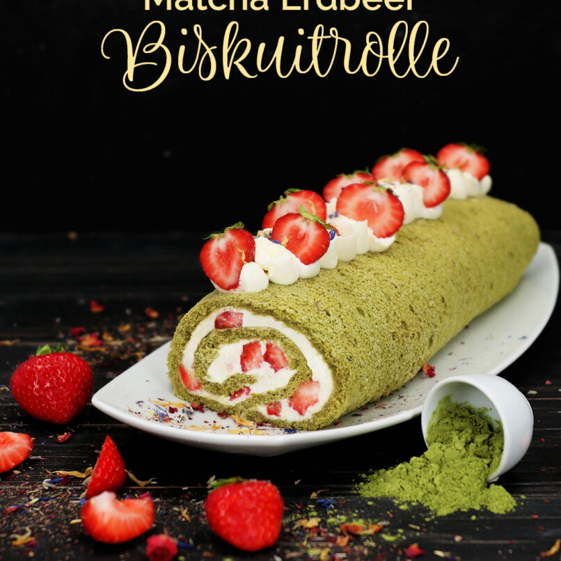 Matcha trifft Erdbeere: Unsere fruchtig-frische Biskuitrolle im Sommertrend!
